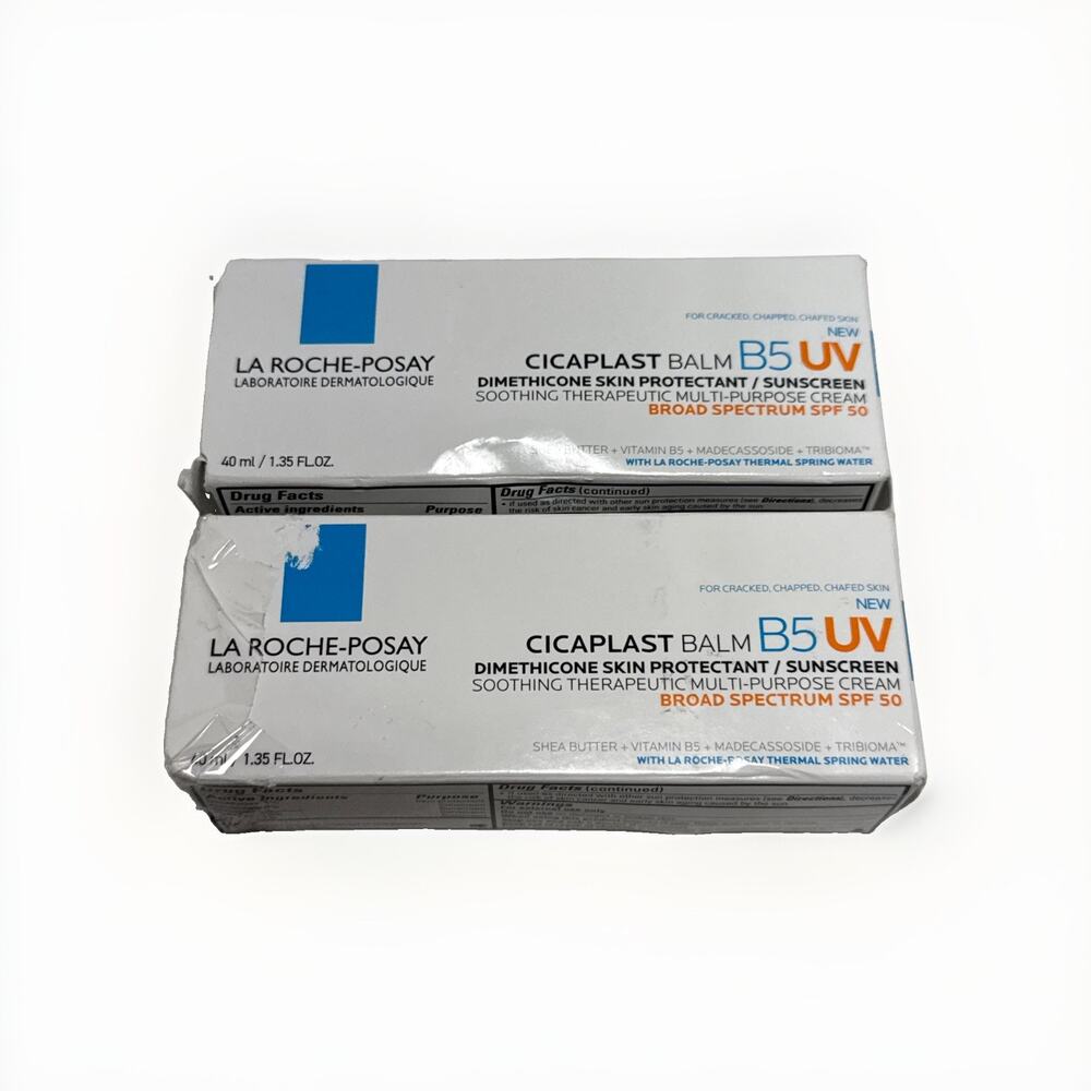 La Roche-Posay Cicaplast Balm B5 UV SPF50 40ml ea Exp 6/2028 (2 Pack)